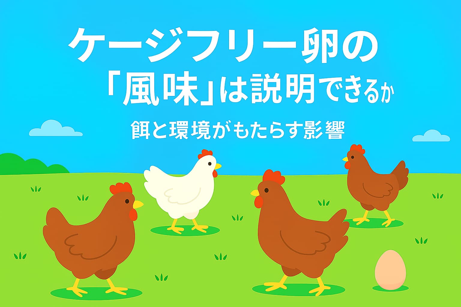 ケージフリー卵の「風味」